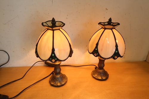 Pair vintage tiffany style - pair,
