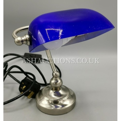 Blue metal glass - blue,