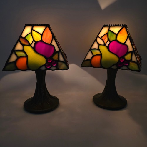 Pair tiffany style fruit fairy - pair,
