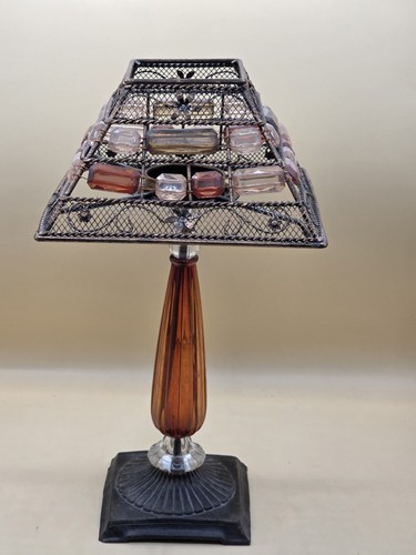 Vintage style amber glass tea - glass,