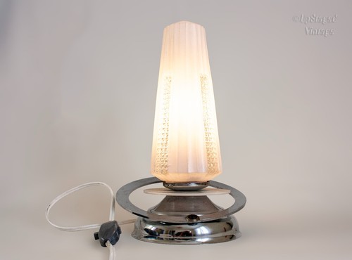 Chrome table lamp - chrome, french
