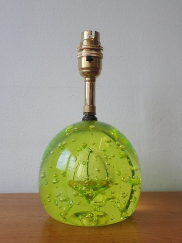 Vintage uranium bubble glass