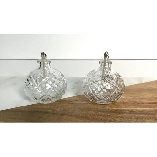 Vtg austria crystal oil lamps - vtg,