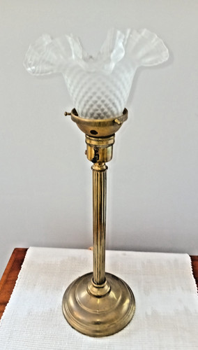 Antique glass frosted shade - frosted,