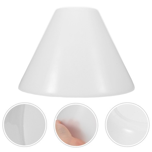 Small vintage white glass - small, lamp