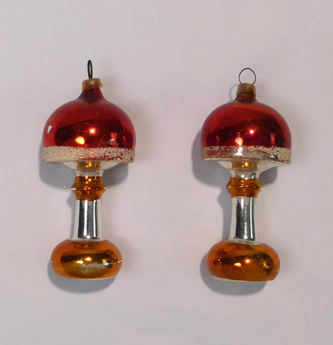 Vintage glass table lamp - vintage,