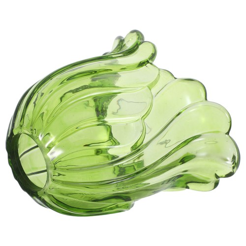 Small green glass lampshade - glass,