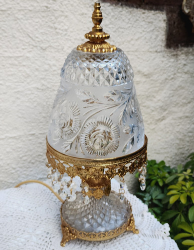 Vintage ormolu table lamp - ormolu,