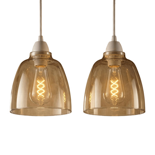 Modern frosted glass pendant - modern,