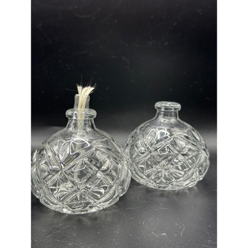 Vintage clear pressed glass - pressed,